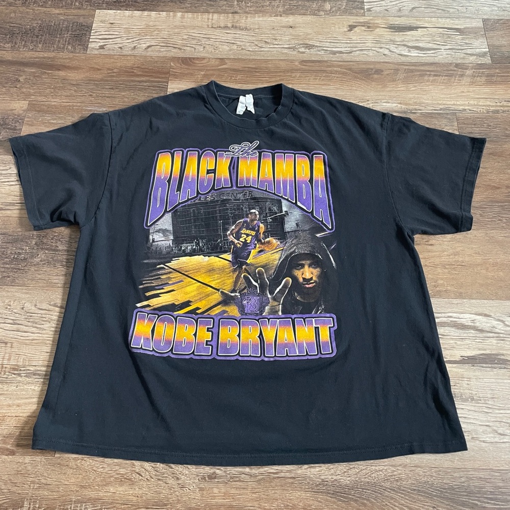 Lakers Kobe Bryant Y2K black mamba T-shirt 2XL